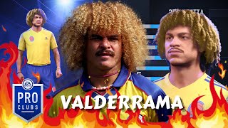 FIFA 22 Carlos Valderrama Pro Clubs Creation [upl. by Karyl]