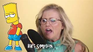 Nancy Cartwright does her 7 Simpsons characters in under 40 seconds [upl. by Airlie]