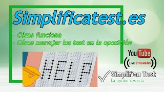 ✅ Simplifica test ✅ PRESENTACIÓN de la plataforma  Los test en las oposiciones [upl. by Anairdna]