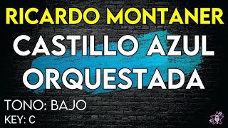 Ricardo Montaner  Castillo Azul Orquestado  Karaoke Instrumental  Bajo [upl. by Anetta]