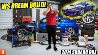 Surprising our SUBSCRIBER with his DREAM CAR BUILD Full Transformation  2014 Subaru BRZ 4K [upl. by Illene810]