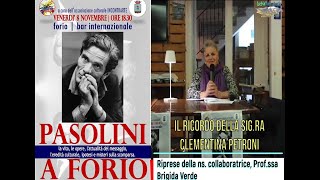 PASOLINI A FORIO Il ricordo della sigra Clementina Petroni [upl. by Marcelline726]