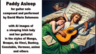 Paddy asleep for solo guitar with AI images of a sleeping Irish lady and her guitarist [upl. by Huntington835]