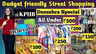 KPHB Street Shopping for Dussehra  Dussehra Special  Street Shopping amcreations5603 [upl. by Nykal]