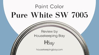 Pure White SW 7005 White Paint Coordinating Colors Trim Colors That Go With amp Undertones [upl. by Brantley]