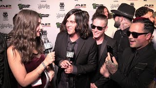 Interview with Sleeping with Sirens 2017 APMAs Red Carpet [upl. by Enyawal789]