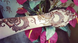 Diwali special mehndi design for backside of hand 2017 1 [upl. by Anilef]