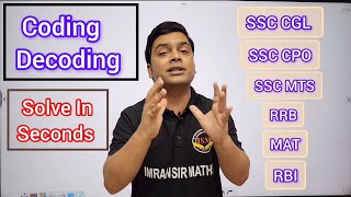 Coding Decoding Tricks  Logical Reasoning Tricks  Maths Tricks  imran sir maths [upl. by Blumenthal]