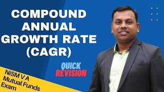 CAGR I Compound annual growth rate I NiSM Exam Preparation [upl. by Marty145]