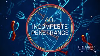 Genetics in 60 seconds Incomplete Penetrance [upl. by Notrom]