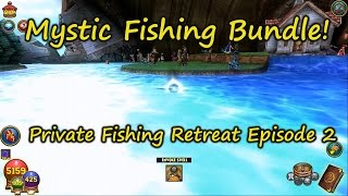 Wizard101 Fishing the NEW Private Fishing Retreat MYSTIC FISHING BUNDLE Part 2 [upl. by Hoo886]