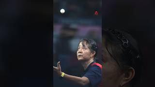 Chilean table tennis player makes Olympic debut at age 58 [upl. by Oer]