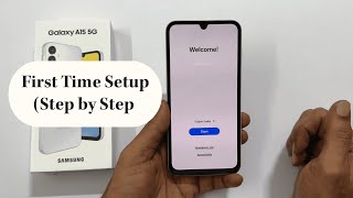 Samsung Galaxy A15 5G  First Time Setup for Beginners [upl. by Thema]