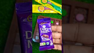 Daily milk🍫  Break 🕘  Gems😋 Chocolate Making 😻🤤chocolateshorts viralyoutubeshortsytshorts [upl. by Inalaek]