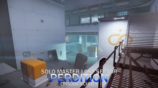 Solo Flawless Master Lost Sector  Hunter Destiny 2 Perdition [upl. by Raina]