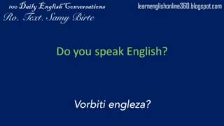 Conversatii în Englezā lectia 2 Vorbiti engleza [upl. by Elay]