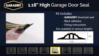 Garadry Garage Door Threshold Seals  The Product Range [upl. by Laehplar]