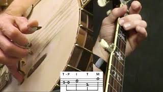 Cripple Creek Variations Video 2 of 2 Bluegrass Banjo Lesson [upl. by Wadlinger318]