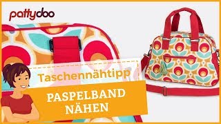 Taschen nähen 6 Paspelband selber machen und annähen [upl. by Star516]