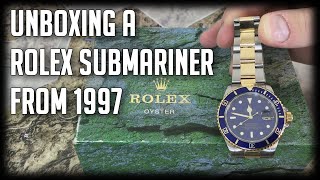 Unboxing A Rolex Submariner 16613 From 1997 [upl. by Marler]