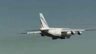 An124 takeoff Poznan Lawica Airport [upl. by Adore]