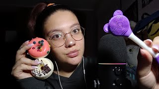 MIC TEST ZEALSOUND K66 PLUS MIC SCRATCHING WHISPERING TAPPING e VISUAL TRIGGERS 😴💜  ASMR ITA [upl. by Oiceladni]