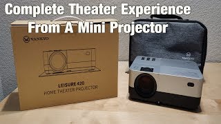 VANKYO Leisure 420 Portable Mini Projector Unboxing amp Review [upl. by Ezekiel]