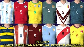 PES 2017  Kitpack South American National Teams 20212022 [upl. by Atikat]