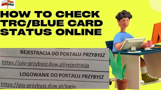 Karta Pobytu Blue card alarming update how to Check Online Status In Hindi with English subtitle [upl. by Barnabas30]