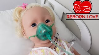 Silicone baby goes to the Hospital Reborn role play [upl. by Latreshia]