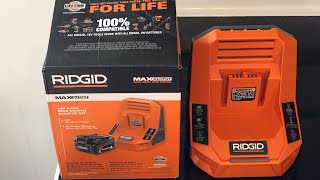 Ridgid NEW rapid charger R86098 first look and test compare to the older model 🤙 [upl. by Neggem]