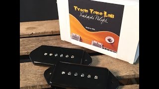 Tyson Tone Labs P90 Pickups in HollowBodied Electric Guitar [upl. by Paloma]