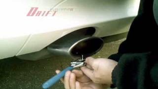 UNIVERSAL TURBO MUFFLER EXHAUST SOUND WHISTLER [upl. by Aralomo]