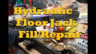 HOW TO Completely RepairRevive a Hydraulic Floor Jack [upl. by Aria]