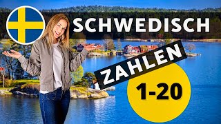 Schwedisch Zahlen 120  Schwedisch zählen lernen für Anfänger [upl. by Sinnel452]