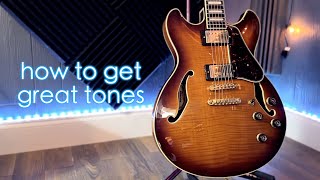 How to Get GREAT Tones with an Ibanez AS93 [upl. by Jacky969]