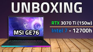 MSI GE76 RAIDER  RTX 3070 Ti  12700h  Unboxing [upl. by Eissim]