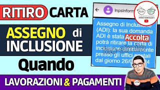 ASSEGNO di INCLUSIONE ⚠️ SMS RITIRO CARTA PAGAMENTI LAVORAZIONI spese VIETATE PRELIEVI BONIFICO AUU [upl. by Cousins]