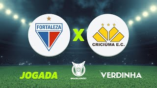 FORTALEZA X CRICIÚMA AO VIVO CAMPEONATO BRASILEIRO SÉRIE A  10082024 [upl. by Marcelia]