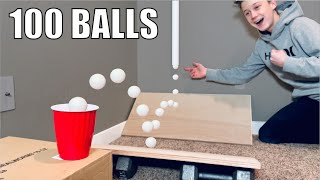 The 100 Ball Trick Shot [upl. by Donahoe171]