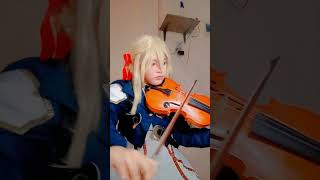 quotnever coming backquot violin cover violet evergarden automemories [upl. by Ahtanoj]