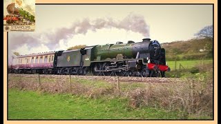 46100 Royal Scot Surges over Southwest Hills Great Britain IX Days 1amp2 [upl. by Nonez]