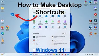 How to Make Desktop Shortcuts  Windows 11 Tutorial Tips  Free amp Super Easy [upl. by Lyndell363]