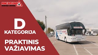 D autobuso kategorijos praktinis važiavimas Regitros maršrutas  vairavimo mokykla Rigveda [upl. by Rramaj]