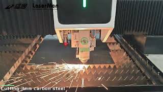 LaserMen Dual use LM1325CF fiber laser  CO2 laser cutting machine [upl. by Yrelav880]