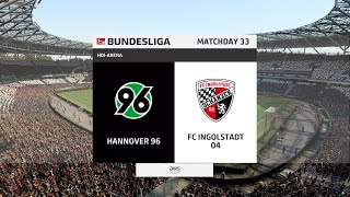 FIFA 22  Hannover vs Ingolstadt  HDIArena  15 May 2022  Gameplay [upl. by Notpmah]