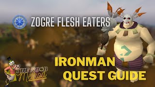 Runescape  Ironman Quest Guide Zogre Flesh Eaters [upl. by Anelah]