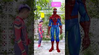 SpiderMan Punch  Spiderman turns into a giant Spider and defeats the bad guys 4 short spiderman [upl. by Morena]