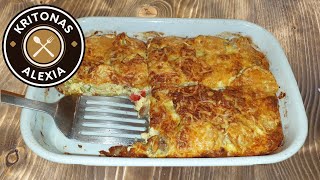 Τέλειο Ογκρατέν πατάτας με κοτόπουλο Chicken with potatoes ograten ENG SUBS kritonas alexia [upl. by Darmit]