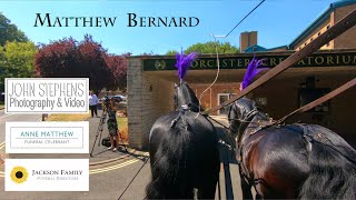 Edited funeral service for Matthew Bernard at Worcester Crematorium [upl. by Lisle]